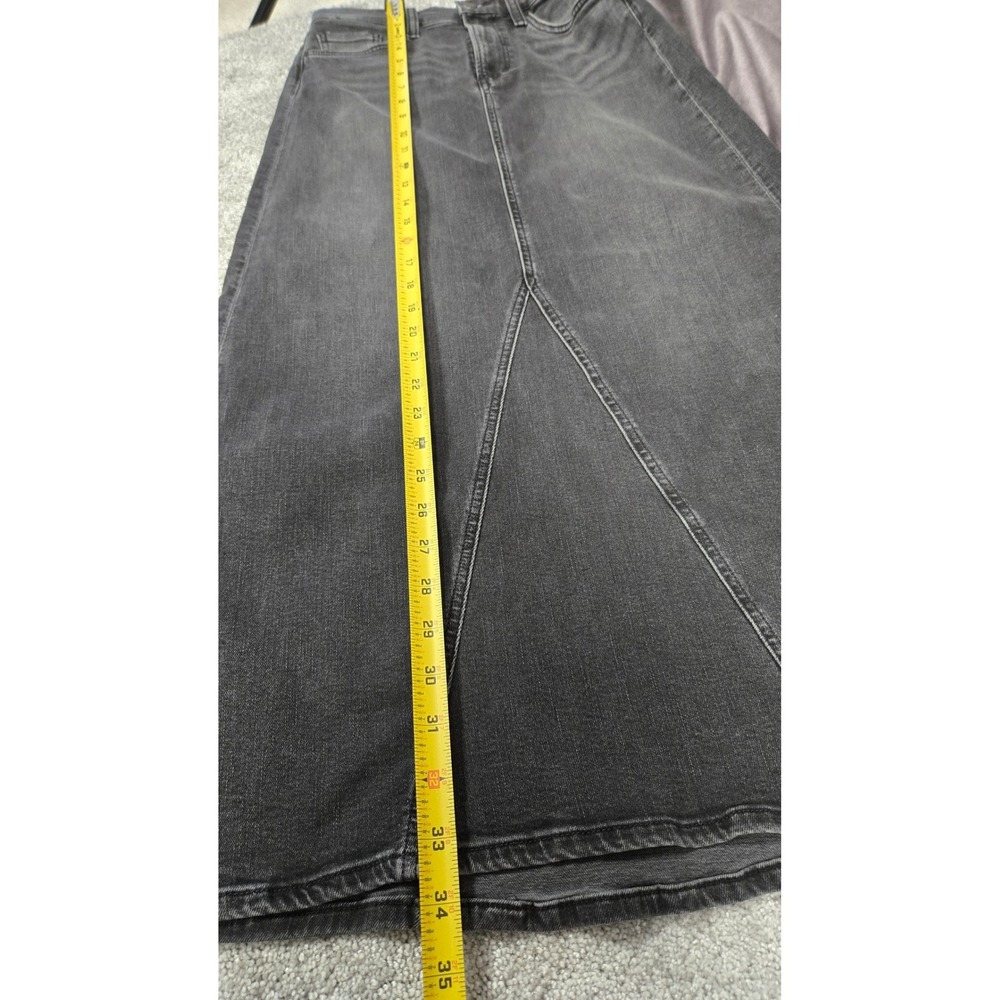Joe's Jeans Faye Maxi Skirt Faded Black Denim High Rise Long Skirt Women's Sz 25 - Picture 7 of 9